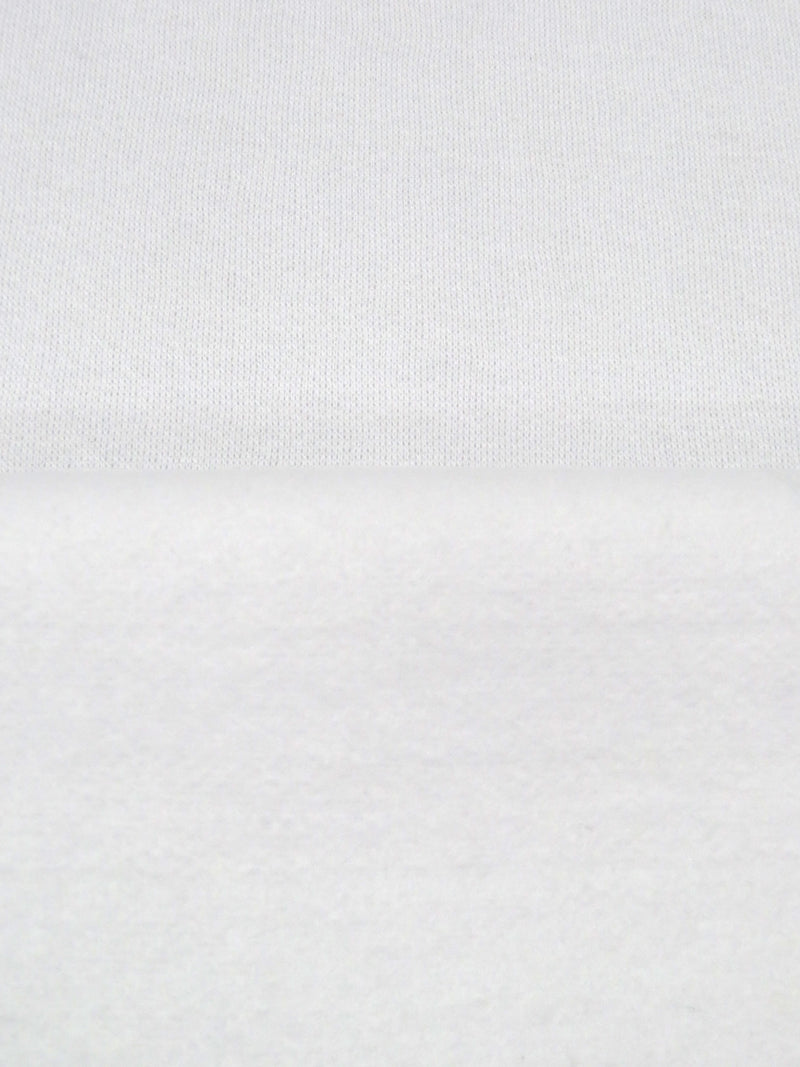 Glacier White Cotton/Polyester Sweatshirt Fleece 58W