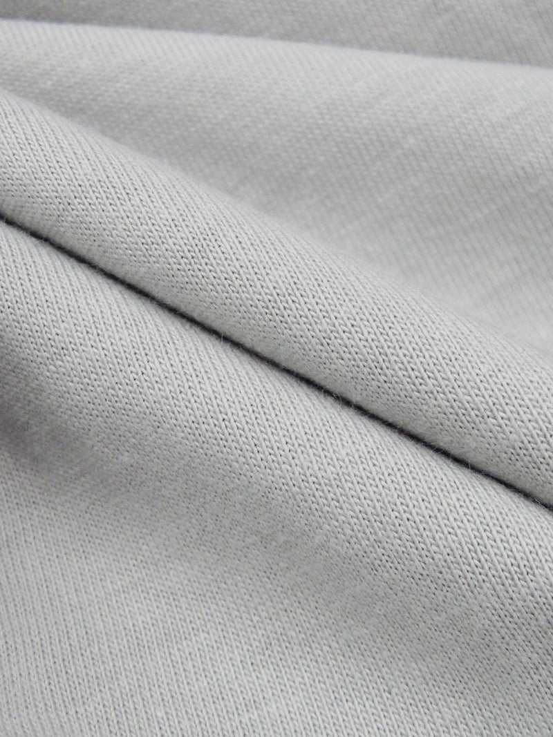 Aluminum Gray Cotton/Polyester Interlock Knit 66W