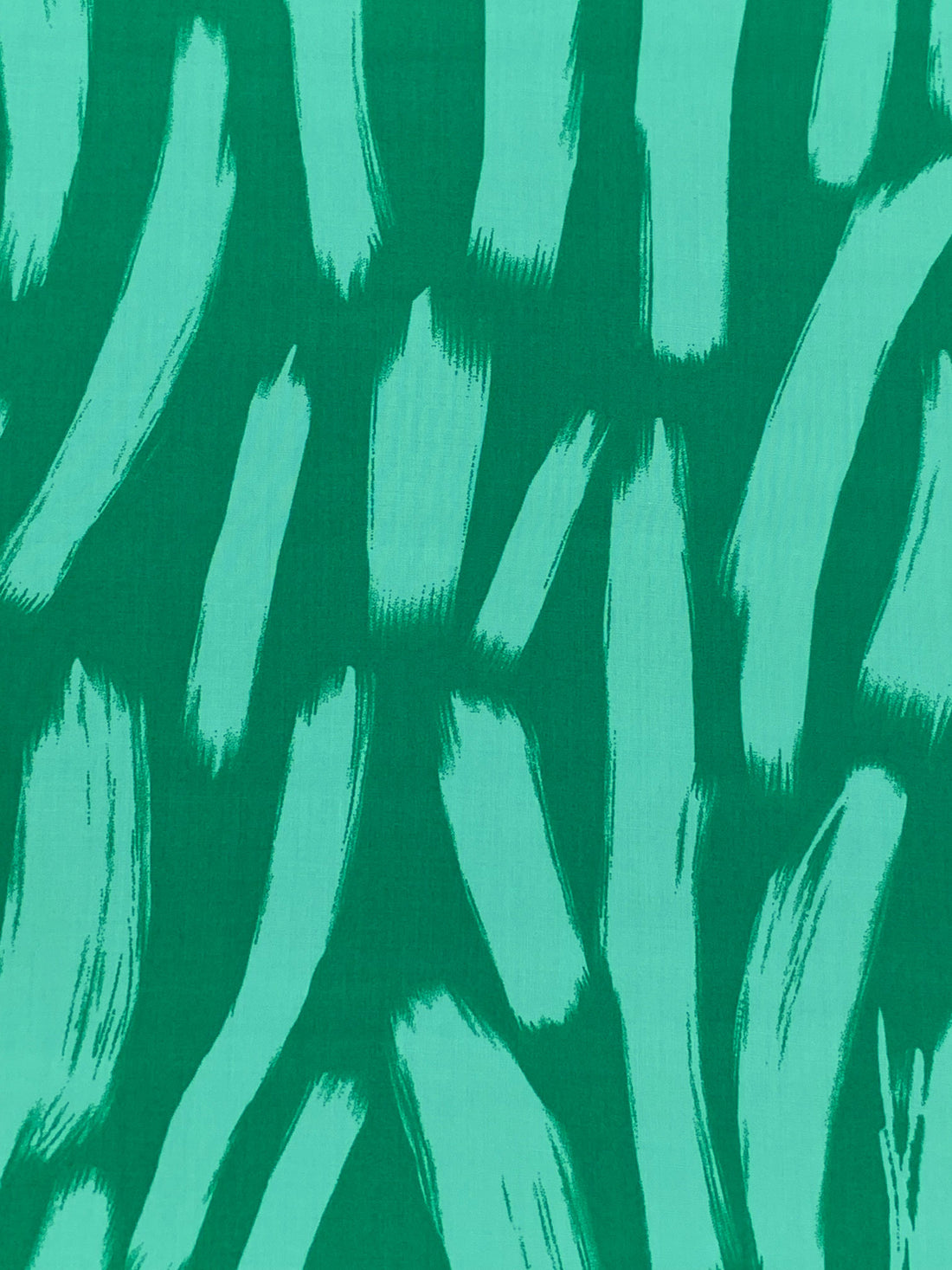 Tropical Rain Forest Green/Pearl Aqua 100% Rayon Vertical Streaks Print Challis 56W
