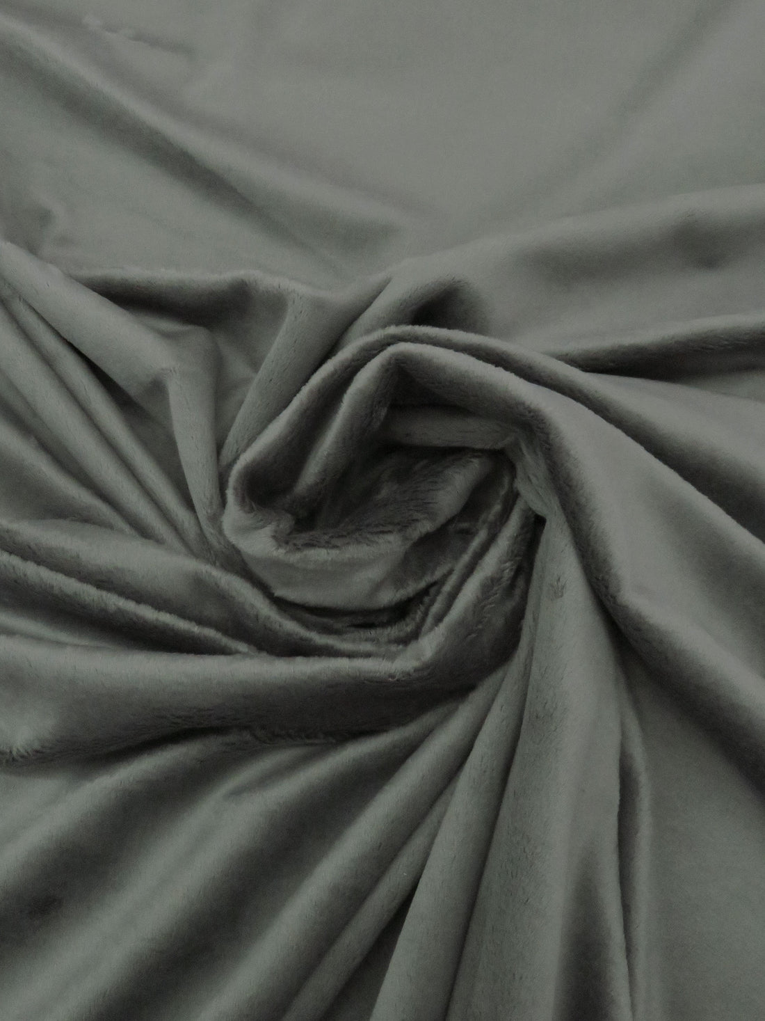 Graphite Gray 100% Polyester Minky Fleece 58W