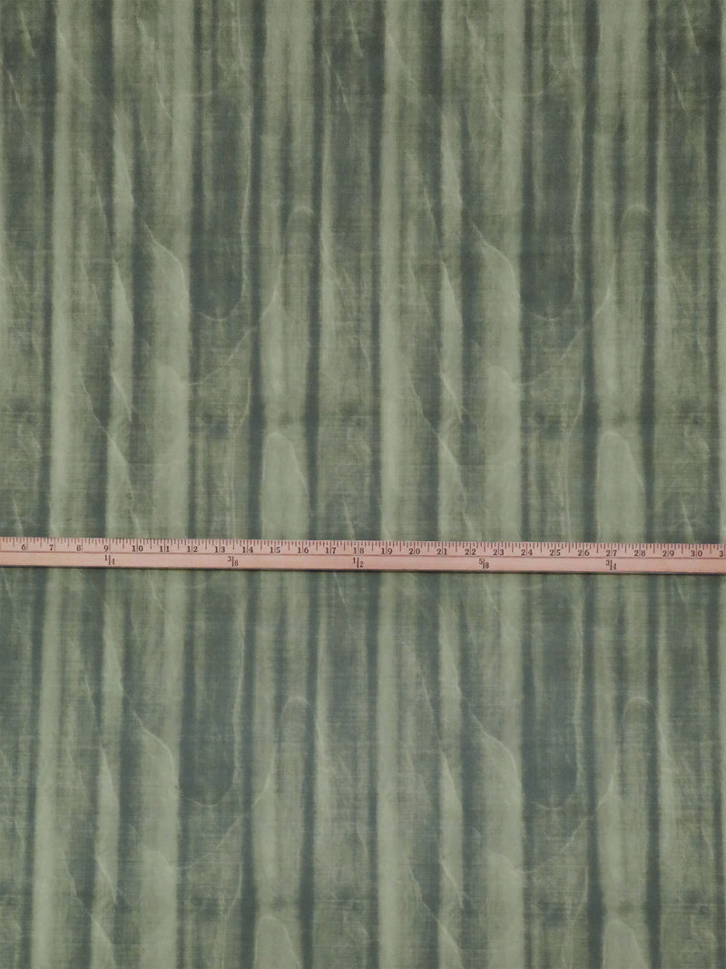 Bright Olive/Dill Green/Charcoal Nylon/Lycra Vertical Abstract Stripe Print Mesh Knit - NY Designer - 58W