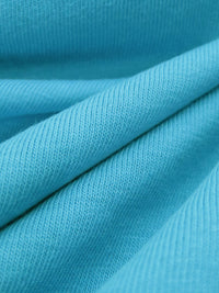 Caribbean Blue Cotton/Polyester Interlock Knit 70W