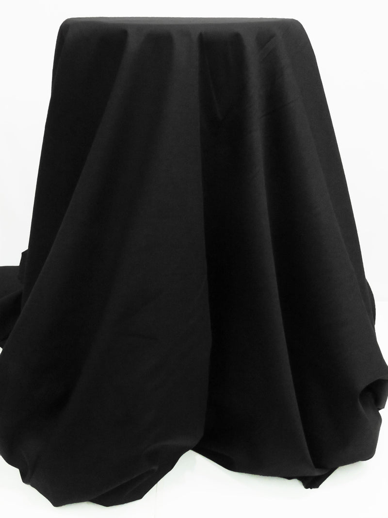 Black Cotton/Polyester Voile 58W