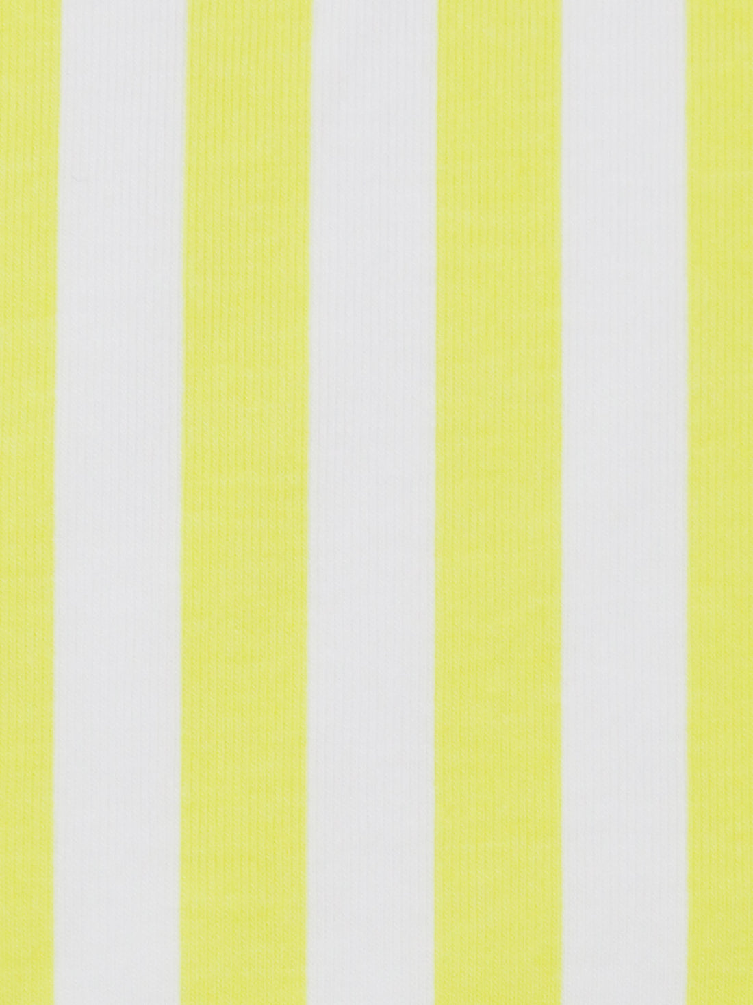 Soft Lemon/White Cotton/Lycra Vertical Stripe Print Jersey Knit 58W