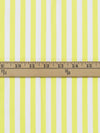 Soft Lemon/White Cotton/Lycra Vertical Stripe Print Jersey Knit 58W