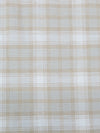 Soft Latte/White/Pale Powder Blue 100% Cotton Plaid Flannel Suiting - NY Designer - 56W