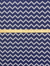 Navy/White Polyester/Cotton Chevron Print Broadcloth 58W