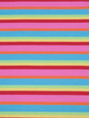 Bubblegum Pink/Sky Blue/Lemon/Multi Cotton/Polyester Horizontal Stripe Interlock Knit