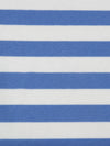 Dutch Blue/White Cotton/Polyester Horizontal Stripe Interlock Knit 60W