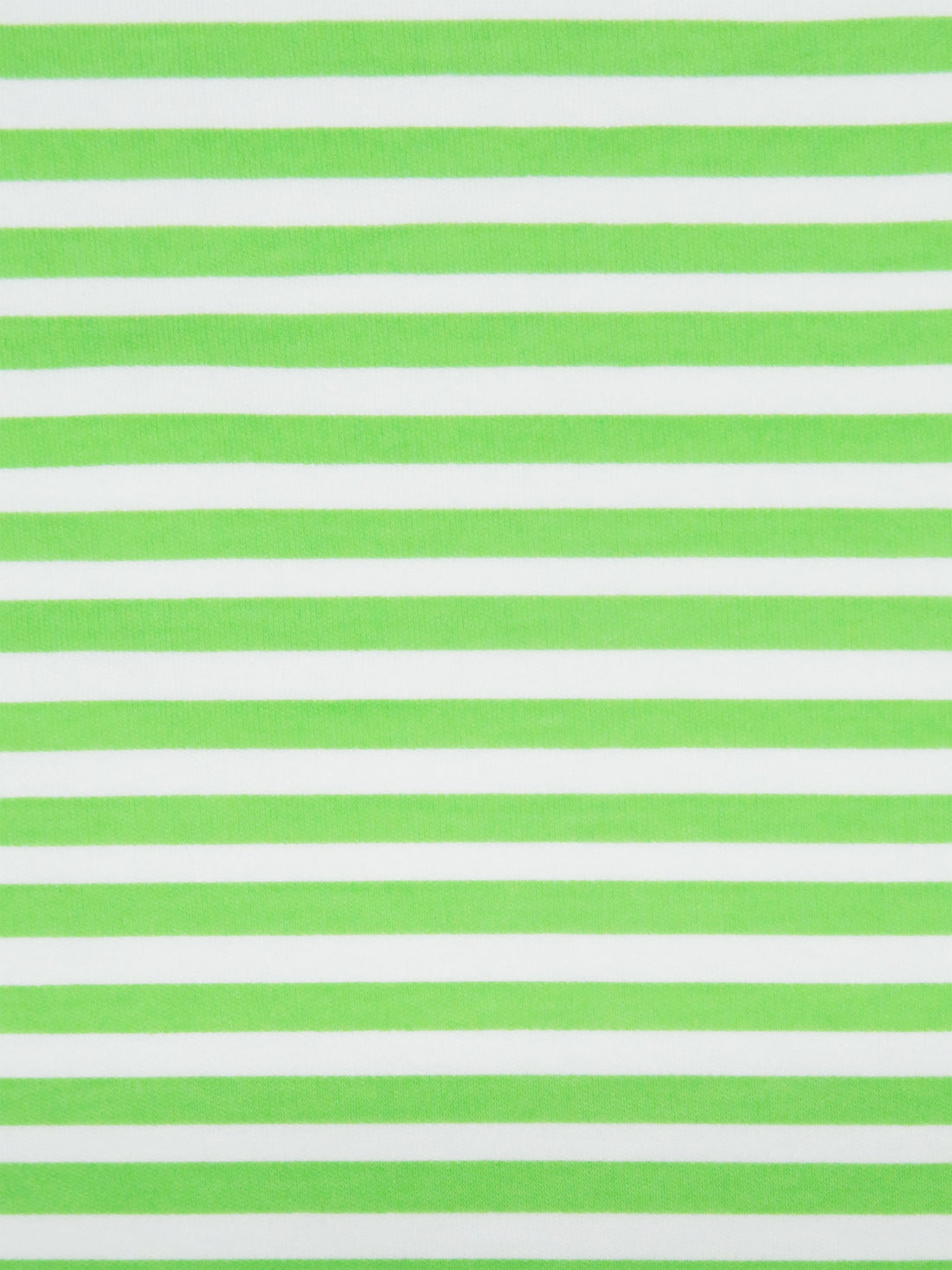 Soft Lime/White Cotton/Lycra Horizontal Stripe Print Jersey Knit 56W