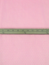 Cherry Blossom/White Polyester/Cotton Small Dot Print Broadcloth 60W