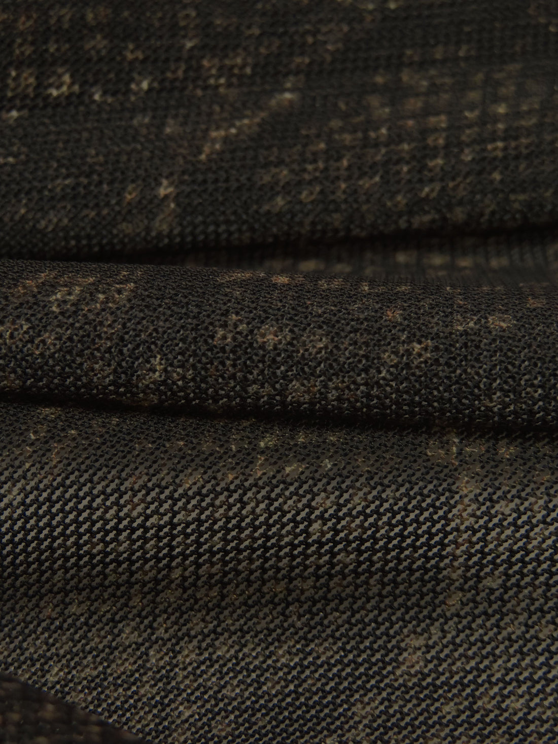 Chocolate/Black/White Nylon/Lycra Snakeskin Print Mesh Knit - NY Designer - 50W