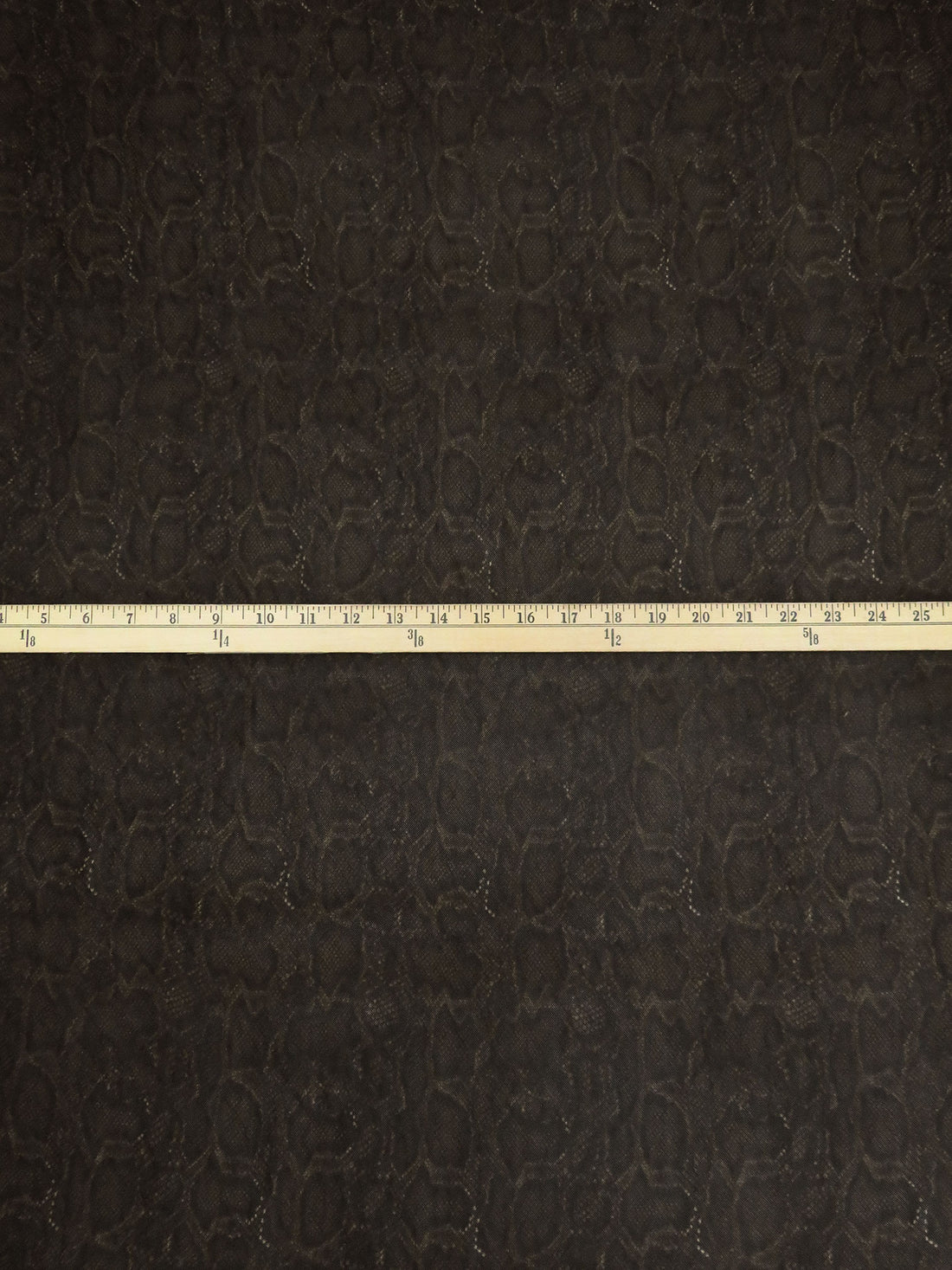 Chocolate/Black/White Nylon/Lycra Snakeskin Print Mesh Knit - NY Designer - 50W