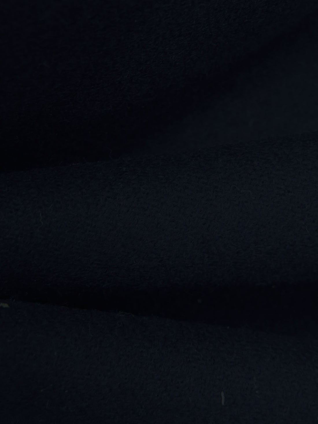 Midnight Navy 100% Wool Flannel Suiting 58W