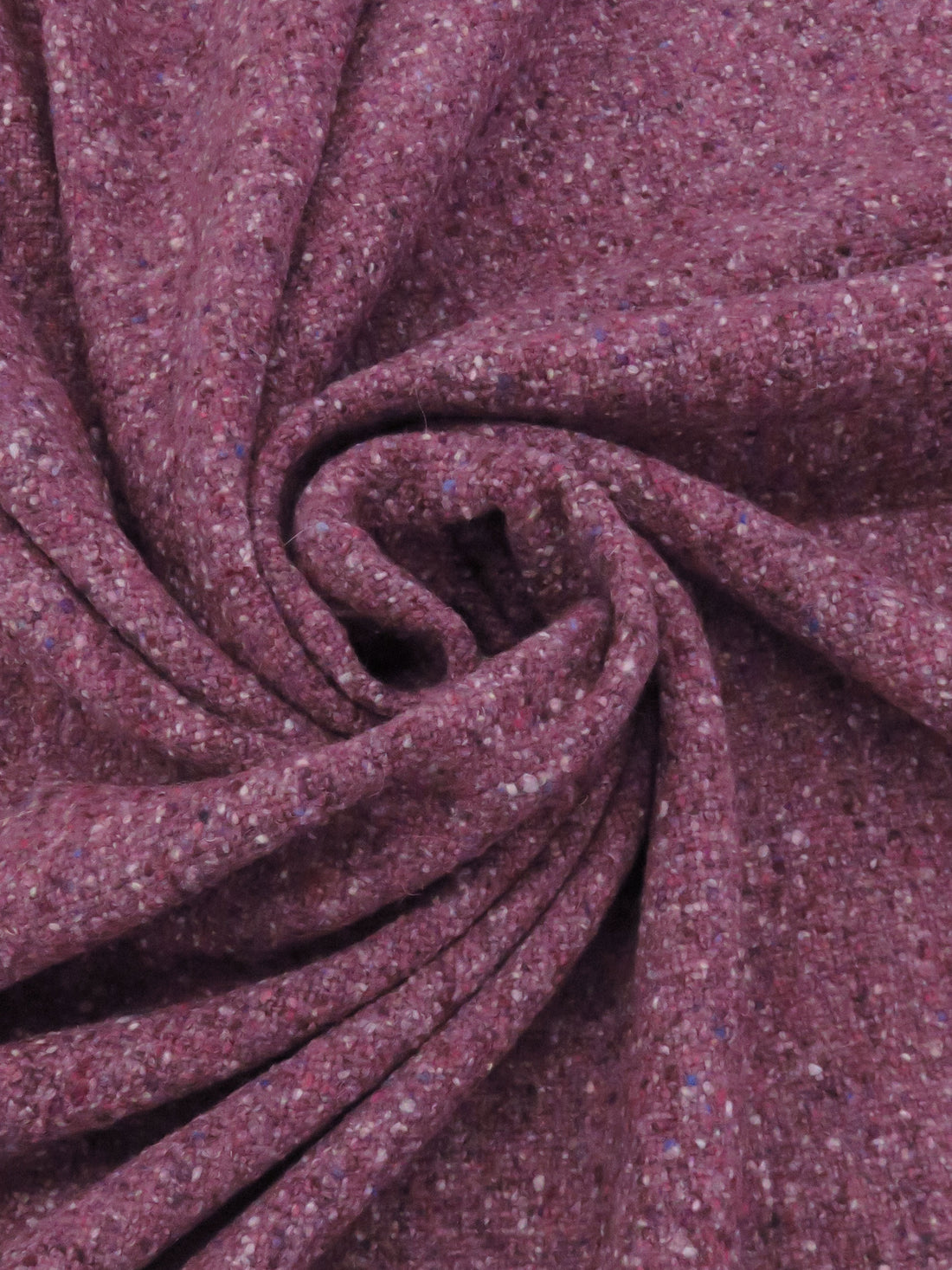 Boysenberry/Multi 100% Wool Tweed Coating 60W