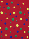 Cherry Red/Lemon/Kelly Green/Multi 100% Cotton Mini Polka Dot Print Interlock Knit 50W