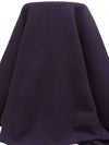 Dark Matte Purple Wool/Polyester Textured Novelty Weave Coating 62W