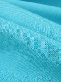 Bright Cerulean Blue Cotton/Polyester Jersey Knit 56W