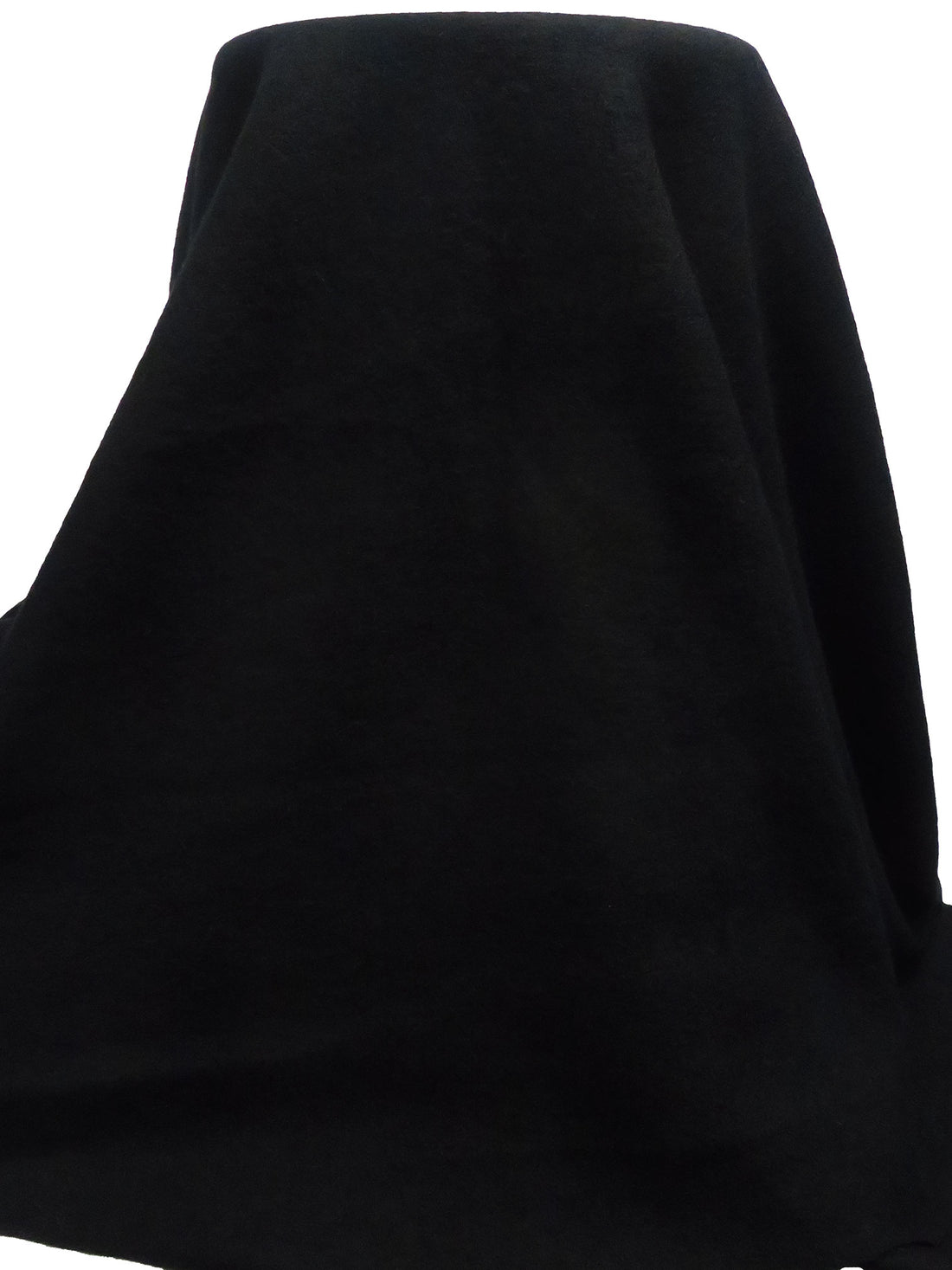 Black 100% Wool Crepe Coating 56W