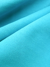 Bright Cerulean Blue Cotton/Polyester French Terry Knit 70W