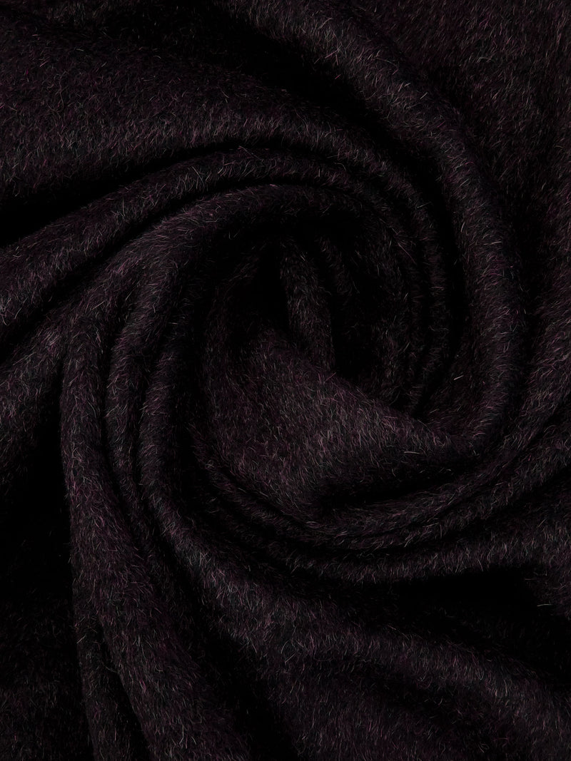 Midnight Purple 100% Wool Coating 58W