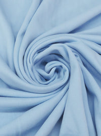 Pale Cornflower Blue Cotton/Polyester Sweatshirt Fleece 64W