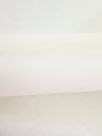 SOLD AS IS ONLY - Warm White Polyester/Cotton Broadcloth 42W