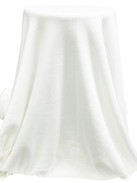 White Modal/Cotton Brushed French Terry Knit - LA Designer - 54W