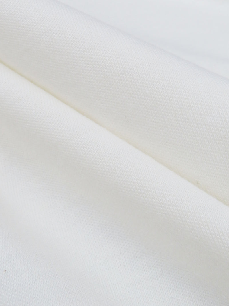 White Cotton/Polyester Interlock Knit 62W