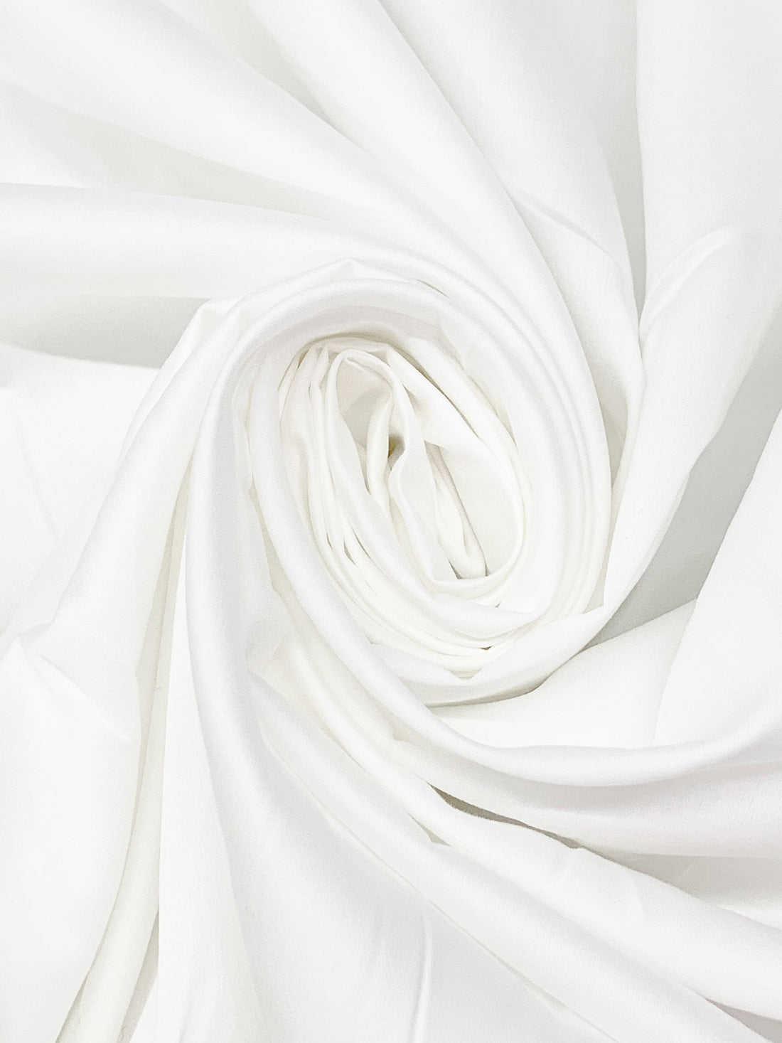 White 100% Cotton Sateen Shirting 56W