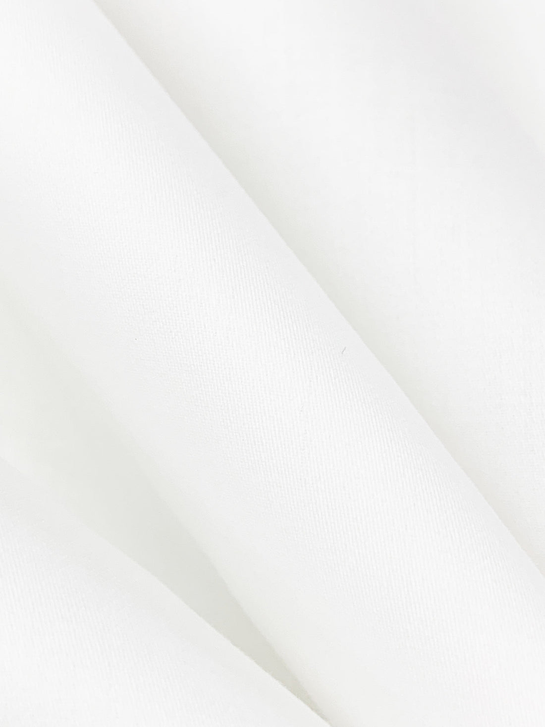 White 100% Cotton Sateen Shirting 56W