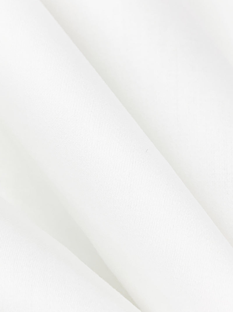 White 100% Cotton Sateen Shirting 56W