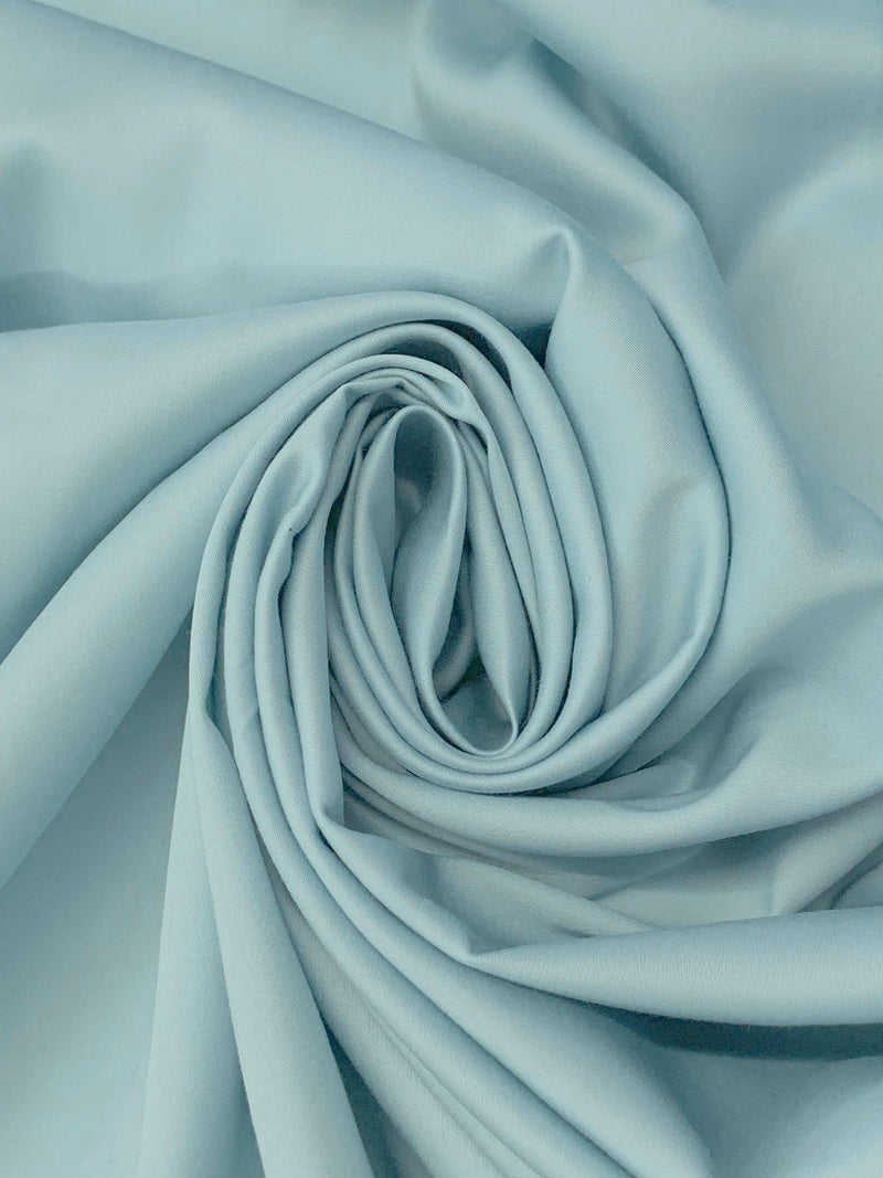 Ocean Mist 100% Cotton Sateen Shirting 56W