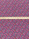 Dewberry/Cerise Pink/Coral Orange/Multi 100% Rayon Floral Print Shirting 58W
