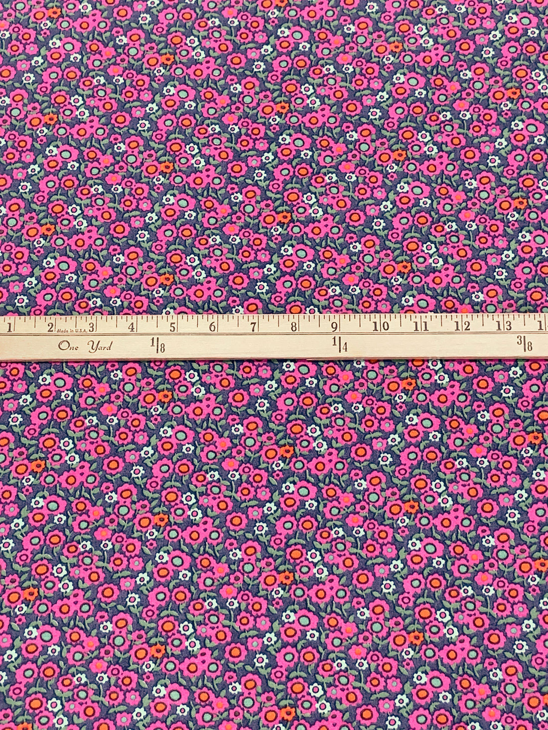 Dewberry/Cerise Pink/Coral Orange/Multi 100% Rayon Floral Print Shirting 58W