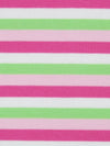 Fruit Punch Pink/Spring Bud Green/Ballet Pink/White Cotton/Polyester Horizontal Yarn-Dyed Stripe Interlock Knit 66W