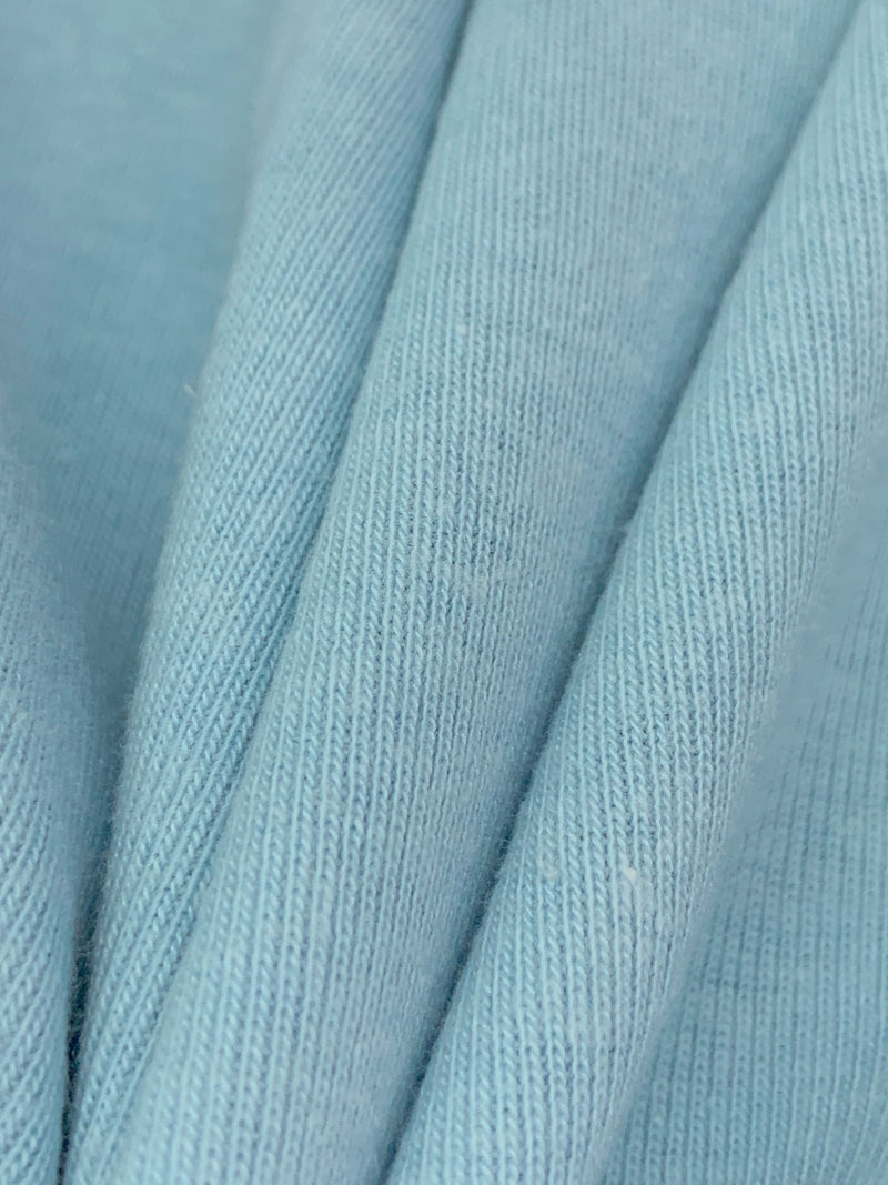 Light Steel Blue Cotton/Polyester Rib Knit 60W