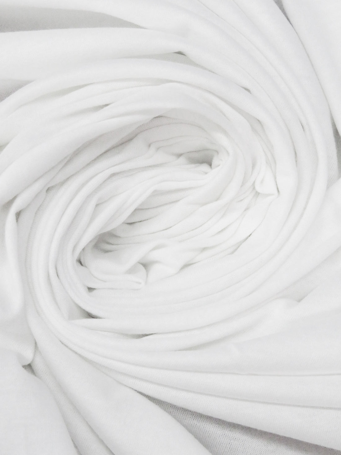 Soft White Cotton/Tencel Jersey Knit 58W