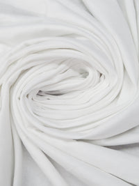 White 100% Cotton Jersey Knit 56W