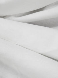 White 100% Cotton Jersey Knit 56W