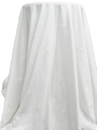 White 100% Cotton Jersey Knit 56W