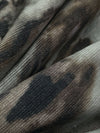 Nickel/Dark Chocolate/Black/Amethyst 100% Cotton Abstract Animal Print Pinwale Corduroy - Imported From Italy - 54W