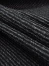 Heathered Pewter Gray/Black Wool/Polyester Two-Tone Twill Coating - NY Designer - 59W