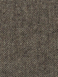 Coffee Brown/Biscuit Brown Wool/Polyester Herringbone Suiting - NY Designer - 58W