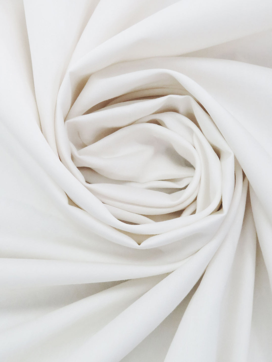 Salt White 100% Cotton Sateen Shirting 56W