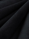 Raven Black 100% Cotton Pinwale Corduroy Shirting 40W