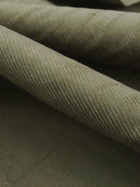 Muted Golden Olive 100% Cotton Pinwale Corduroy Shirting 38W