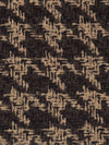 Hot Fudge Brown/Latte Wool/Polyester Large Houndstooth Boucle Suiting - NY Designer - 56W