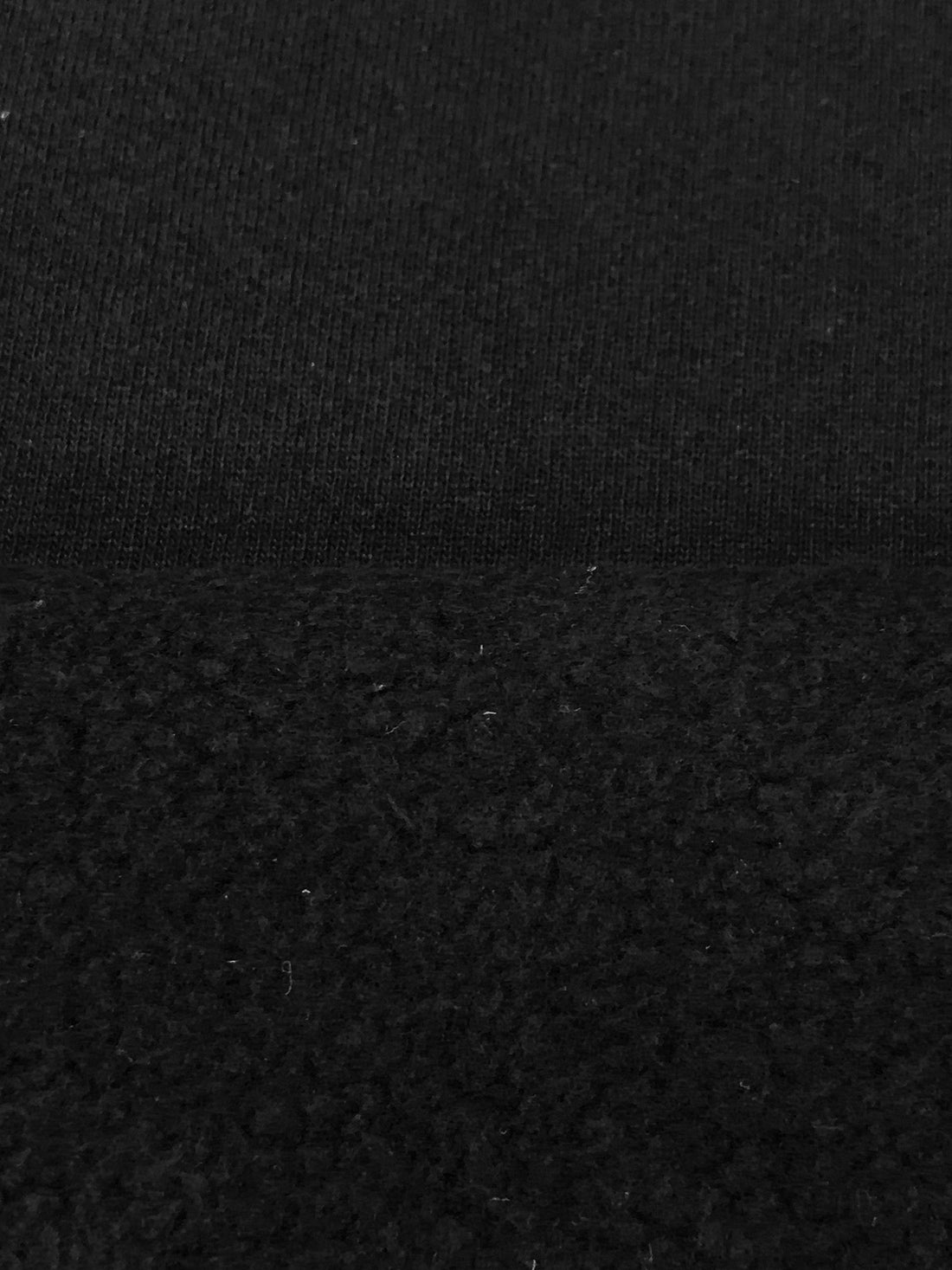 Black 100% Cotton Sweatshirt Fleece 59W