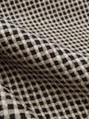 Burlap/Coyote Brown/Black 100% Silk Checkerboard Weave Suiting 56W